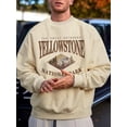 thumbnail image 6 of SMZ Men's 3D printed crew neck Skull vintage sports long sleeve hoodie, 6 of 7