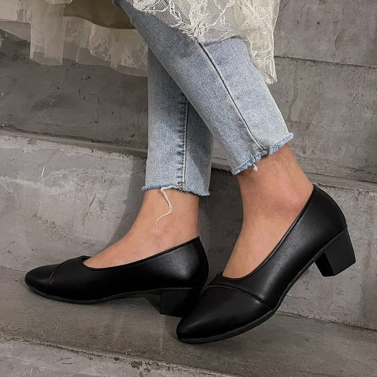 Formal low heel sales shoes for womens