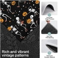 thumbnail image 3 of Black Halloween Dancing Skeletons Kitchen Rugs Sets Of 3,Kitchen Runner Rugs Non Skid Washable,Decorative Kitchen Floor Mats for Kitchen,Sink,Laundry,17"x30"+ 17"x47" + 17"x59", 3 of 6