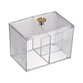 thumbnail image 2 of Cotton Pad Storage Box, Moderate Size Portable Cotton Swab Container PET Plastic Decorative Spacious Dividing Durable  For Makeup Cosmetics, 2 of 8