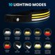 thumbnail image 2 of Paquete de 2, faro LED recargable, faro brillante de 230 ° recargable, linterna de tira LED con sensor de movimiento, faro LED impermeable de 10 modos para acampar, caminar, correr, 2 of 5