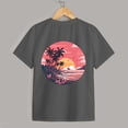 thumbnail image 7 of YDFCWXW Oversized Graphic Floral T Shirts for Teens Girls Loose Tees Preppy Clothes Casual Vintage Tops (Dark Gray, 160), 7 of 7
