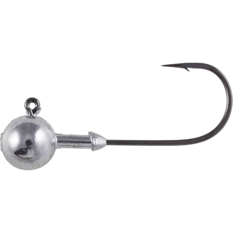 11 pk 3/8 oz Walleye Fishing Jigs w/ Eye Sockets Bronze Aberdeen Hooks 