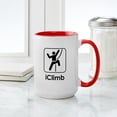 thumbnail image 4 of CafePress - Iclimb Large Mug - 15 oz Ceramic Large White Novelty Mug, 4 of 4