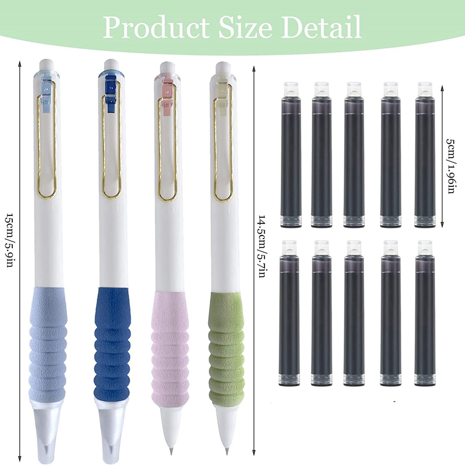 NiArt Color Gel Pens - Fine Point 0.5mm for Journaling and Planners,  Retractable Writing Pens with Assorted Aesthetic Pastel Colors Ink - Ideal  for