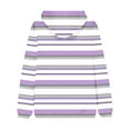 thumbnail image 3 of Yuyuzo Hoodies for Men Fleece Lined Sweatshirts Long Sleeve Striped Color Block Comfy Pullover Tops, 3 of 4