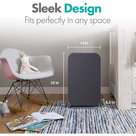 Alen - BreatheSmart 45i 800 SqFt Air Purifier with Pure HEPA Filter for Allergens, Dust & Mold - Graphite