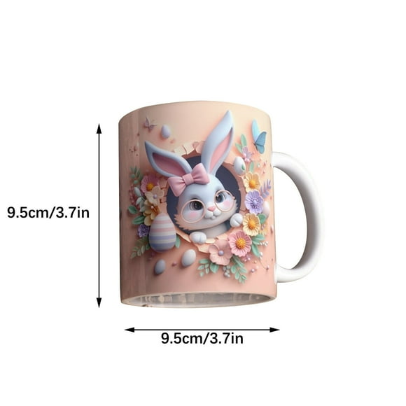 Cute Coffee Mugs,Ceramic Coffee Mug Easter Bunny Ceramic Coffee Mark Cup Tea Water Cup New Style Mug 350Ml Bunny Easter Ceramic Coffee Mark Mug Coffee Cups Ceramic,Unique Coffee Mugs