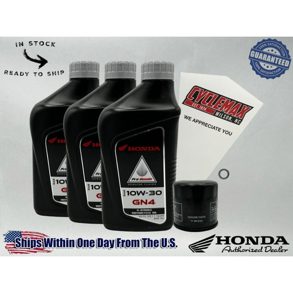 Cyclemax Standard GN4 10W-30 Oil Change Kit compatible with 2023-2025 Honda SCL500