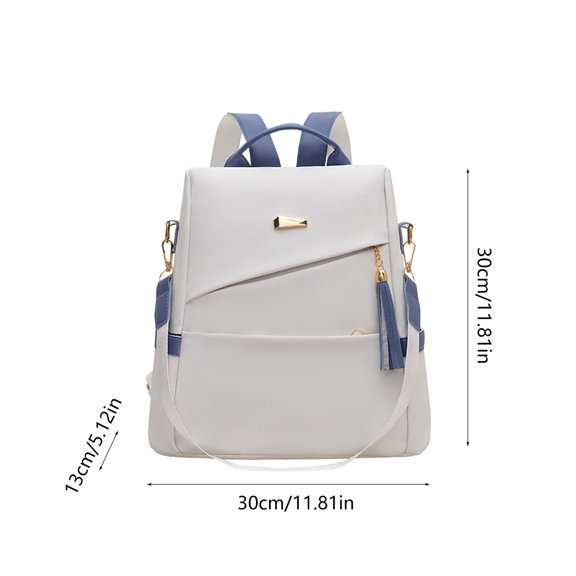 Women Convertible Backpack Purse, Faux Leather Travel Shoulder Bag with Tassel Charm, Anti Theft Casual Daypack, Multi Way Fashion Backpack Handbag for Daily Commute Shopping School Weekend Travel