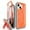 Orange, variant on CaseBorne ArmadilloTek V Case for [iPhone 13] with Built-in Screen Protector & Kickstand Full-Body Multi-Layer Rugged - Orange