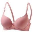 thumbnail image 2 of Oksale Push Up Underwire Bras for Women Sexy Deep Plunge Minimizer Bra High Supportive Adjustable Strap Breathable Bralettes Pink M, 2 of 10