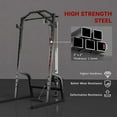 thumbnail image 2 of Demi Bonn 15-Level Squat Rack Power Cage - Multi-Function Power Rack with Cable Pulley, Pull Up & Push Up Stand,Black, 2 of 7