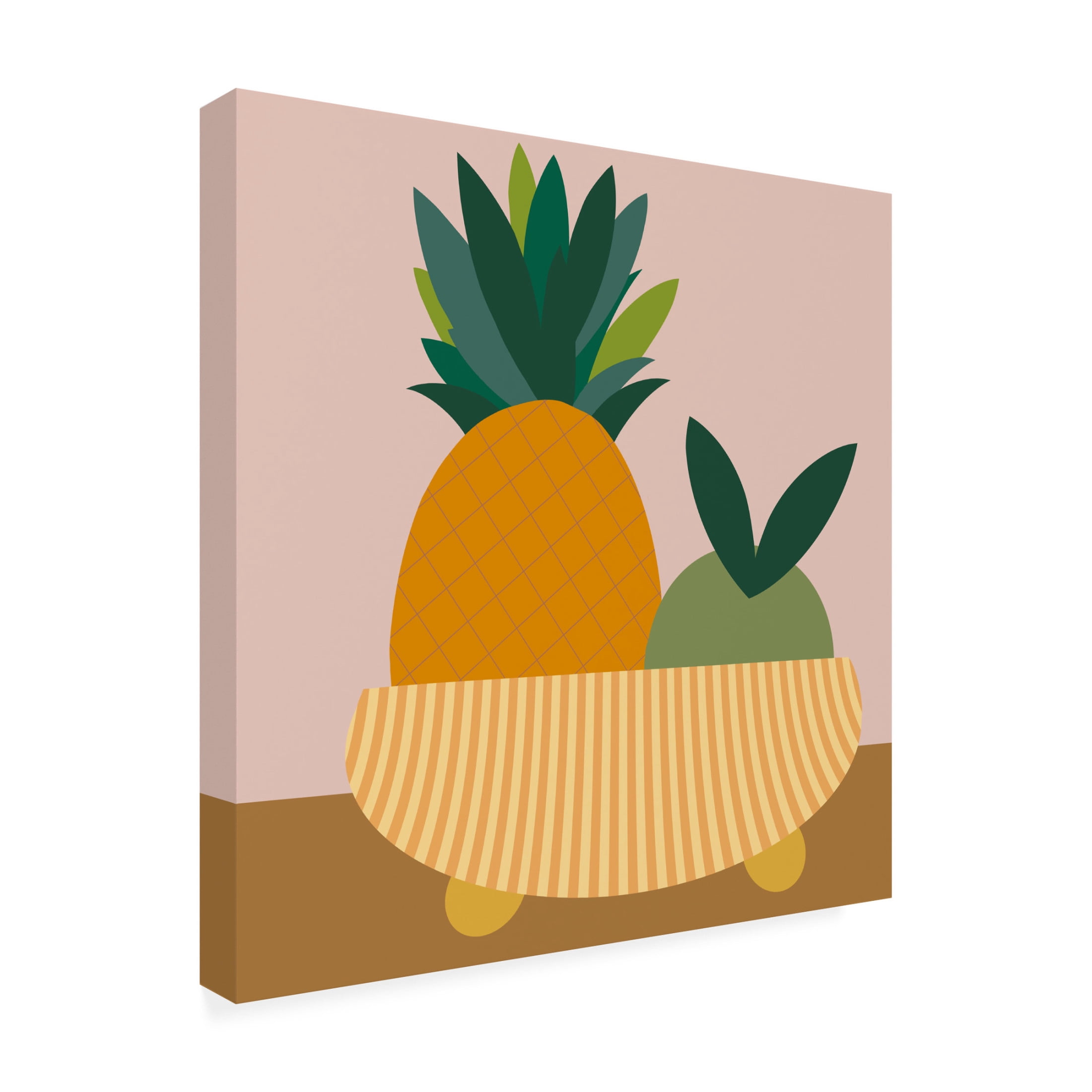 Trademark Fine Art Regina Moore Graphic Fruit Bowl III Canvas Wall Art