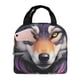 thumbnail image 1 of Disketp Colorful Wolf Head A Bolsa Térmica para Almuerzo para Hombre y Mujer, Ideal para Trabajo, Senderismo y Picnic, 1 of 8
