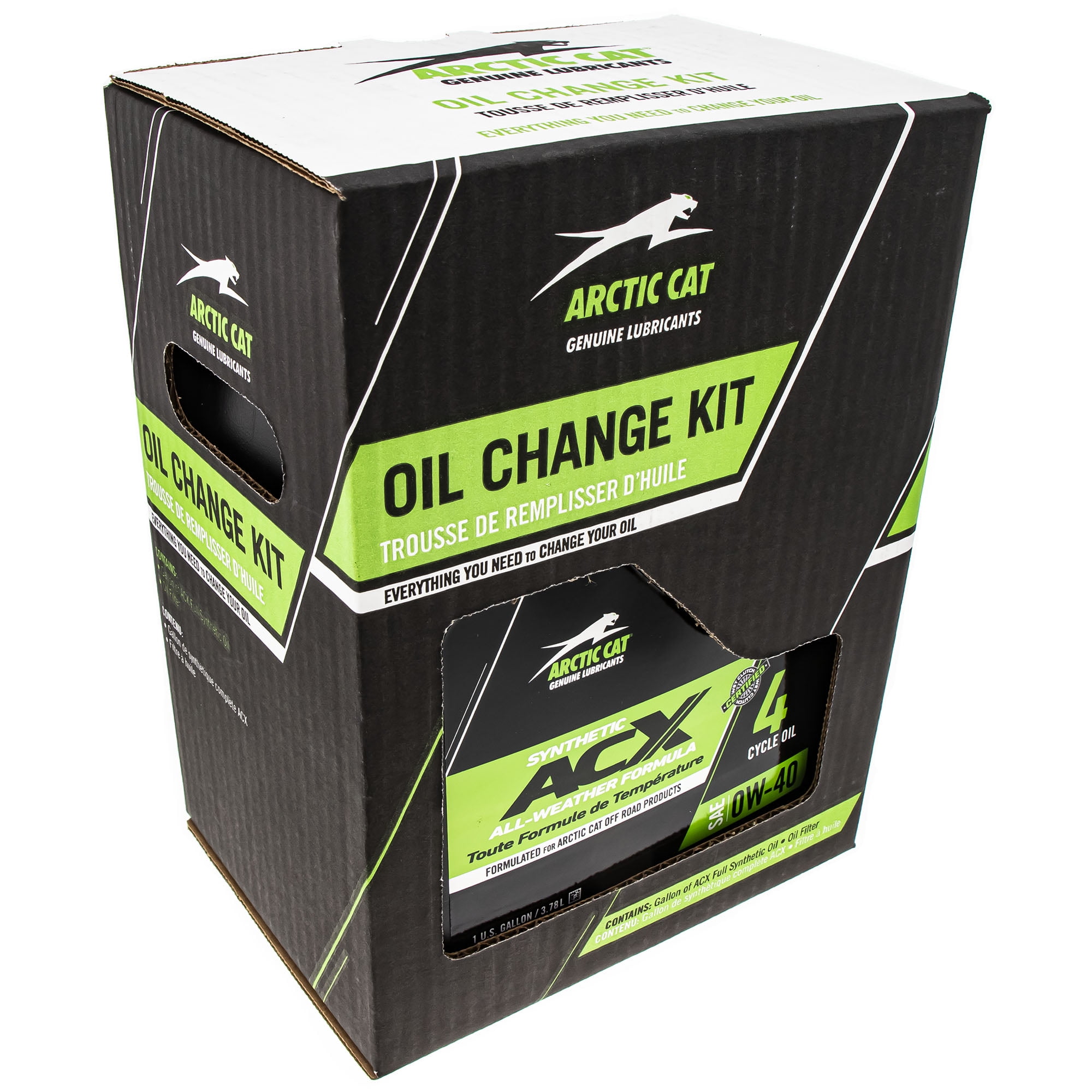 Arctic Cat 2436850 ACX 0W40 Gallon Synthetic Oil Change Kit for