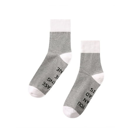 

Women Men Casual Warm Stockings Letter Printing Pattern Novelty Comfortable Breathable Socks