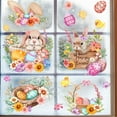 thumbnail image 3 of Fiudx Ofertas de la semana Pegatinas de pared con flores de conejito de Pascua, pegatinas para ventanas, pegatinas para ventanas, pegatinas para paredes de sala de estar y dormitorio, 3 of 6