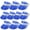 Blue, variant on 10 Pcs PVC Sun Visor Hats Adjustable Transparent Brim Sun Protection Hats for Women Men Outdoor Beach Vacation Sports Running Cycling Hiking Party Events Lightweight Eye Shield Cap