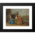 thumbnail image 2 of Balthasar Beschey 14x11 Black Modern Framed Museum Art Print Titled - An Elegant Company, Traditionally Identified as the Wedding of Jacob Johannes Cremers, All Seated and Making Music on a, 2 of 5