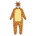 thumbnail image 4 of DHFJKG Unisex Adult Giraffe Onesie Pajamas Plush One Piece Halloween Sleepwear Homewear, 4 of 4