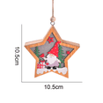 thumbnail image 2 of Christmas Ornament Xmas Wooden Hanging Light,for Christmas Tree Decorations, 2 of 5