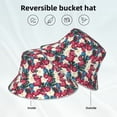 thumbnail image 3 of Kll Beautiful Flower Bucket Hat for Women Men Packable Travel Beach Sun Hat Outdoor Rave Accessories Reflective Fisherman Cap, 3 of 6
