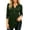 Army Green-02, variant on Perfectbot Women's Flowy Babydoll Tunic Top Long Sleeve V Neck Button Up Shirt Pleated A-Line Blouse
