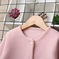 thumbnail image 4 of IVEYRTF Big Boys Girls Cardigan Button Solid Color Fashion Fall Winter Casual Thermal Warmth Outerwear Sweater Tops for Kids 5-14 Years(Pink#3,11 Years), 4 of 9