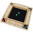 thumbnail image 4 of WE Games 4 Player Shut The Box Dice Game - Walnut Stained Wood - 14 In., 4 of 8
