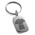 thumbnail image 1 of Stainless Steel Demeter Greek Goddess of Agriculture Engraved Small Rectangle Dog Tag Charm Keychain Keyring, 1 of 1