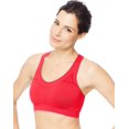 thumbnail image 1 of Hanes Womens Sport Seamless Racerback Sports Bra, S, Razzle Pink, 1 of 1