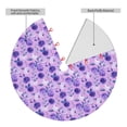 thumbnail image 2 of Yiaed Violet Print Christmas Tree Skirt , Tree SkirtsTree Mat for Christmas Winter Holiday Indoor Decorations-36", 2 of 7