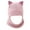 Light Pink, variant on Winter Children's Ear Protecting Hats: Thickened Lei Feng Hats For Girls Warm Cartoon Hats For Boys 8 Months To 3 Years Old Knit Caps,Pink