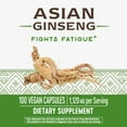 thumbnail image 3 of Nature's Way Premium Herbal Asian Ginseng, Fights Fatigue*, 1,120 mg per serving, Vegan, 100 Capsules, 3 of 6