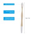 thumbnail image 3 of Blanco de bambú del cuidado bucal de los adultos suaves amistosos del cepillo de dientes de la manija del cepillo de pelo de Eco, 3 of 11