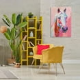 thumbnail image 3 of Stupell Industries Horse Visage on Pink Animals Painting Wrapped Canvas Art Print Wall Art, 24 x 36, 3 of 8