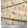 thumbnail image 3 of Soimoi White Rayon Fabric Mix Fruits Fabric Prints By Yard 42 Inch Wide, 3 of 3