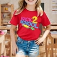 thumbnail image 2 of TZEWGL Cute Shirt For Child Back To School Season Printed Short Sleeve Clothing For Infnants size 3-4T, 2 of 7