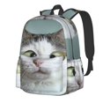 thumbnail image 1 of Disketp Funny Cat Mochila Escolar de Gran Capacidad y Peso Ligero, Mochila de Viaje Ideal para Escuela, Trabajo y Uso Diario, Cómoda y con Estilo, 1 of 8