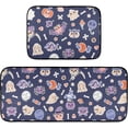 thumbnail image 7 of SKYSONIC Cartoon Owl Ghost Bat Kitchen Rugs 2 Pieces, Cute Halloween Floor Mat Room Area Rug Washable Carpet Perfect for Living Room Bedroom Entryway, 7 of 7