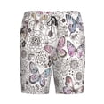 thumbnail image 4 of Wukai Vintage Butterflies Men’s Short Pajama Pants With Pockets Soft Sleep Pj Shorts for Men-X-Large, 4 of 6