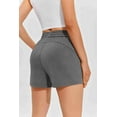 thumbnail image 3 of Pinspark Women's Shorts Casual Summer Sweat Athletic Short Comfy Lounge Trendy Sports Activewear with Pockets Elastic Waist, 3 of 6