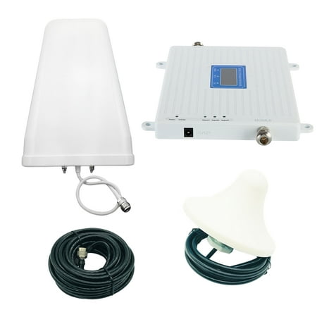 Cell Phone Signal Booster 4G 3G 2G Mobile Signal Amplifier Repeater Tri-band 900MHZ 1800MHZ 2100MHZ Enhanced (Best 3g Booster App)