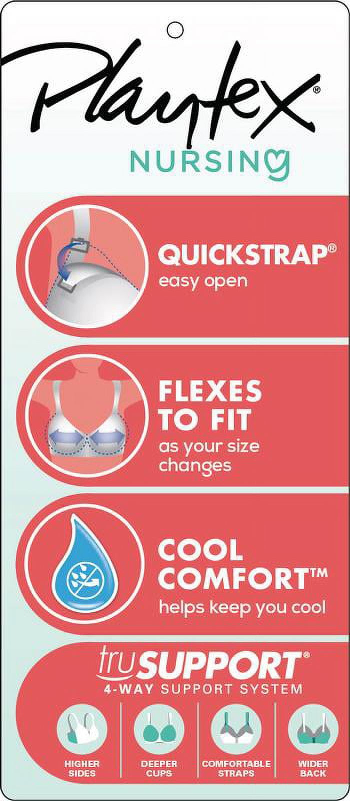 playtex women's maternity nursing seamless wirefree full coverage bra #4956, in the navy, large