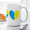 thumbnail image 6 of CafePress - I Stand With Ukraine Heart Mugs - 15 oz Ceramic Large White Novelty Mug, 6 of 6