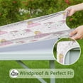 thumbnail image 6 of Princess Unicorn Pattern Square Fitted Tablecloth with Elastic Edge,Square Table Cover,Washable Elastic Table Cover for Home Kitchen Party Decor 36"x36", 6 of 6
