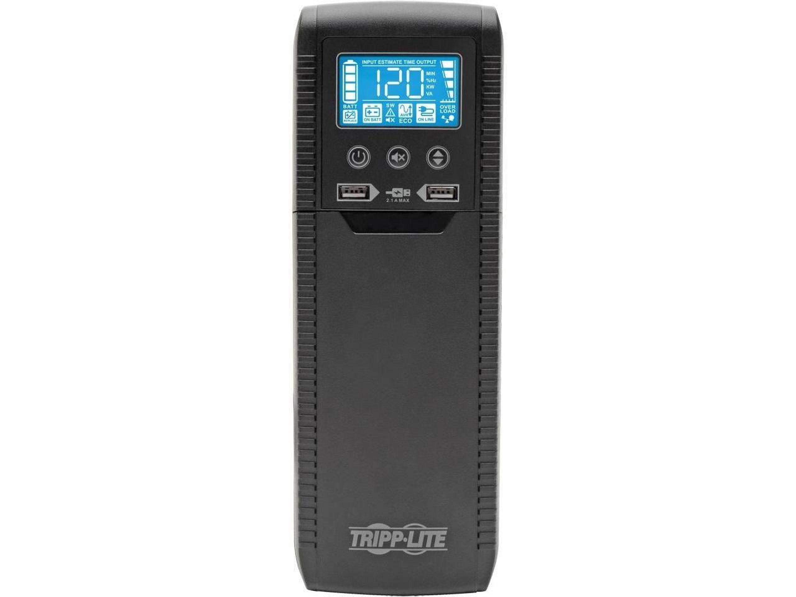 TRIPP LITE Line Interactive ECO1300LCD UPS with USB and 10 Outlets - 120V, 1300 VA, 720 Watts, ECO Series