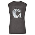 thumbnail image 5 of Spring Tops for Women Tank Tops for Women Women Sun and Moon Print Tank Fit O-Neck Sleeveless Block Shirts Tunic Tee Tops, 5 of 6