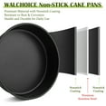 thumbnail image 2 of Walchoice Round Cake Pan set of 3, Non-stick Baking Pans for Home, Metal Cake Tin with Stainless Steel Core, Includes 4/6/8 in Pans, 2 of 6